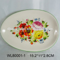 Wholesale ceramic round plates with full decal